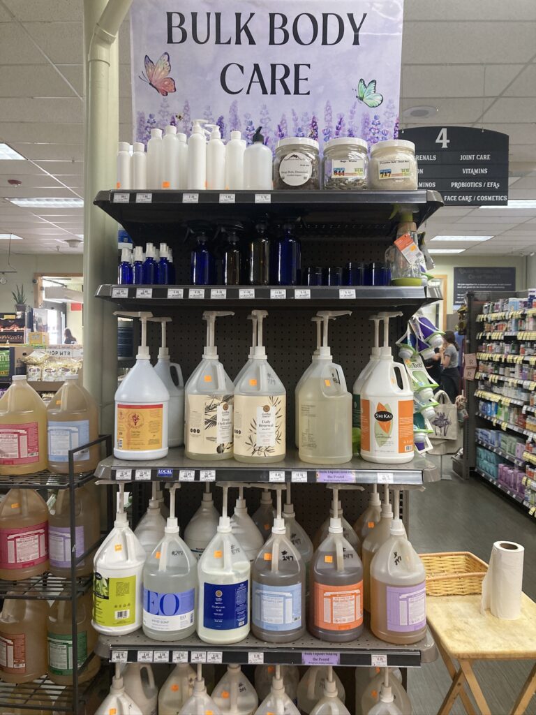 Bulk Body Care at Ukiah Coop